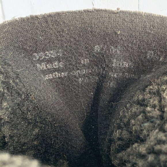 Clarks Bendables Comfort Ankle Boots Black Suede Faux Shearling Lining Size 8.5 - Picture 8 of 12